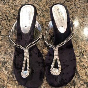 Donald Pliner Rhinestone Sandals